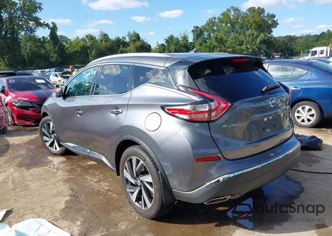 2015 Nissan Murano Platinum из США, поврежденный, VIN 5N1AZ2MH2FN280940